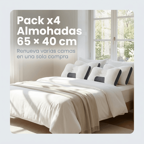Almohada ortopédica para protección cervical con diseño ergonómico